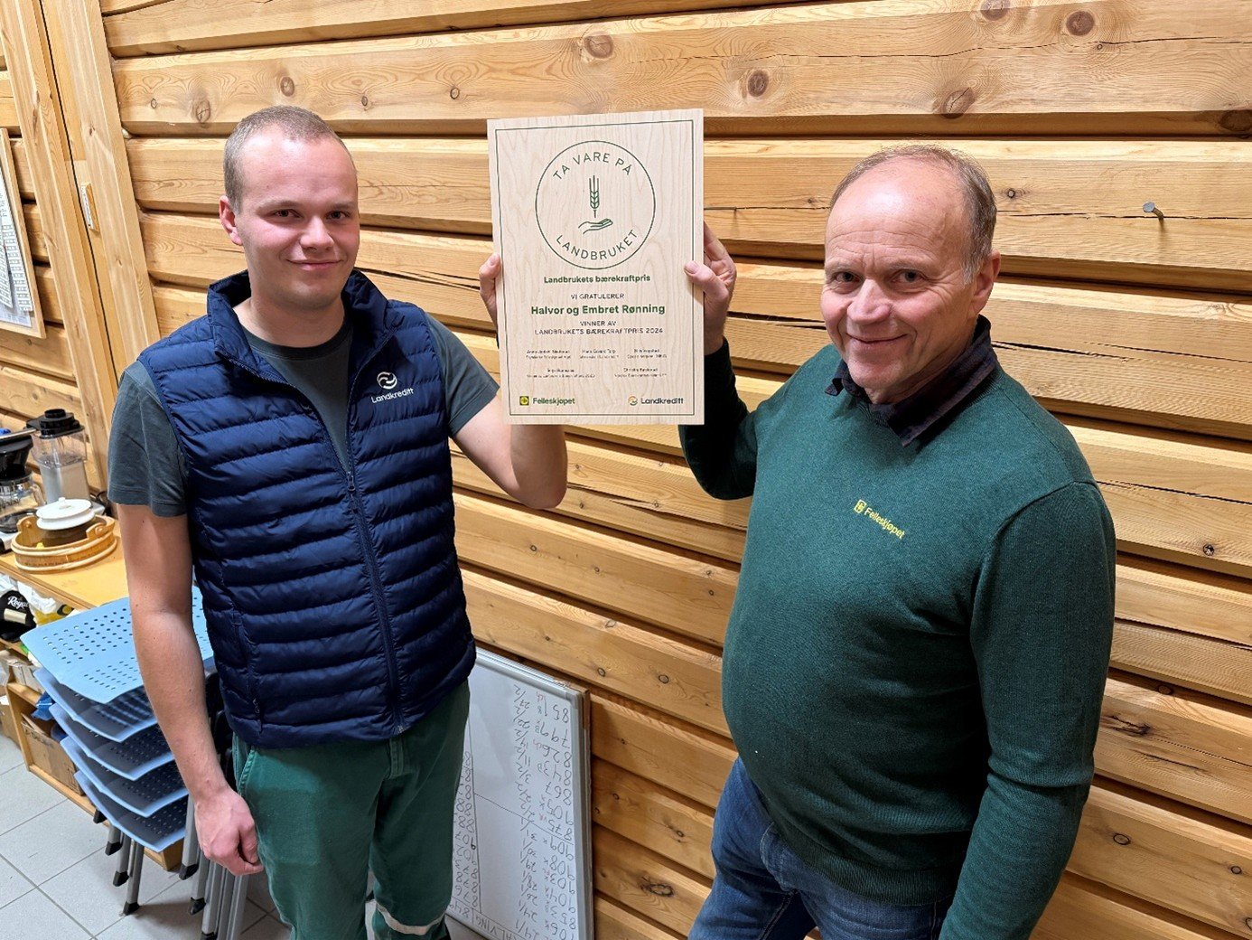 Fjor&aring;rets vinnere av Landbrukets b&aelig;rekraftspris